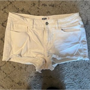 PINK by VS white jean shorts